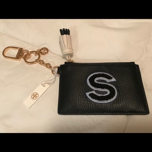 tory burch initial card case